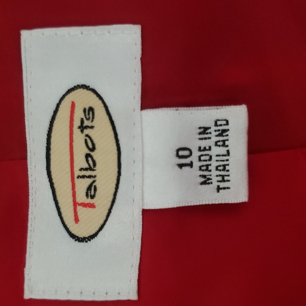 Talbots Italian Wool Blazer Holiday Dress Jacket Button Front Size 10 - Picture 7 of 8